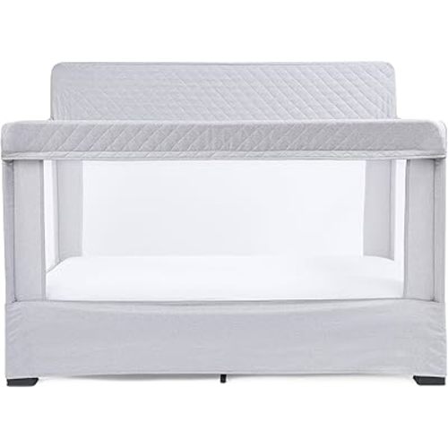 Baby Delight Lunaire Full-Size Mesh Crib & Playard - Driftwood Grey