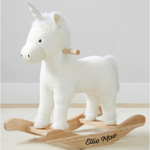 Musical Unicorn Plush Nursery Rocker