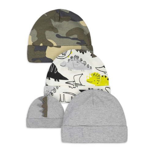 Gerber Baby Boy Caps, 3-Pack, (Newborn - 0/6M)