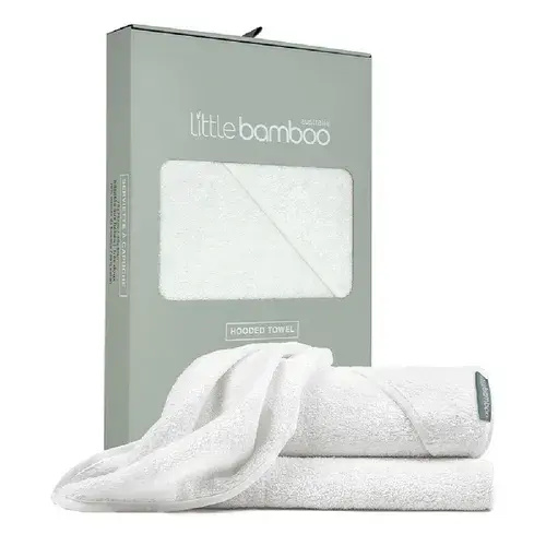 Little Bamboo Hooded Towel Natural | Baby Bunting AU