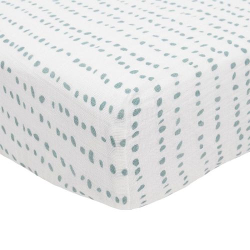 Little Unicorn Cotton Muslin Crib Sheet - Pressed Petals