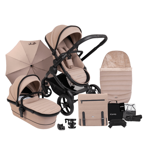 iCandy Peach 7 Stroller and Bassinet Complete Bundle - Cookie