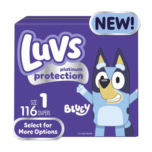 Luvs Platinum Protection Baby Diapers Size 1, 116 Count (Select for More Options)