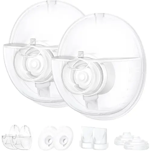 2 Full Set Collector Cup Compatible with Momcozy M5,Only for M5 Breast Pump Replacement Accessories with 24mm Flange, Collector Cup, Duckbill Valve, Diaphragm