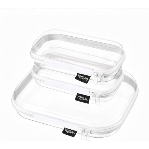 3 Pack Clear Hard Shell Diaper Organizer On The Go