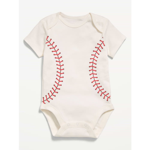 Short-Sleeve Unisex Graphic Bodysuit for Baby
