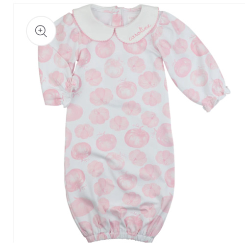 Pink And White Knit Pumpkin Baby Gown – Cecil & Lou