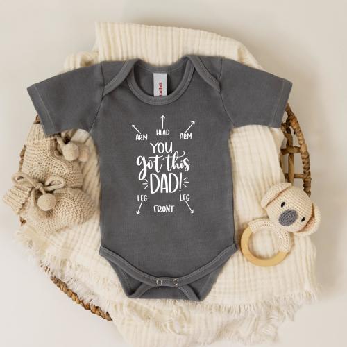 Washed Baby Onesie®, New Dad Gift, Funny Newborn Baby Onesie®, Cute Baby Onesie®, Baby Announcement Dad Gift, Father's Day Onesie®, Dad Gift