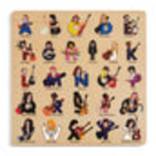 Guitar Legends Wooden Alphabet Puzzle – Alphabet Legends US
