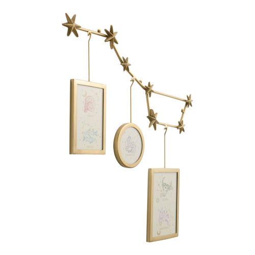 Gold Iron Big Dipper Triple Wall Frame