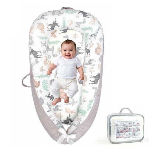 Oioane Baby Lounger for Newborns, Breathable & Soft Infant Lounger, Portable Baby Nest for Home and Travel