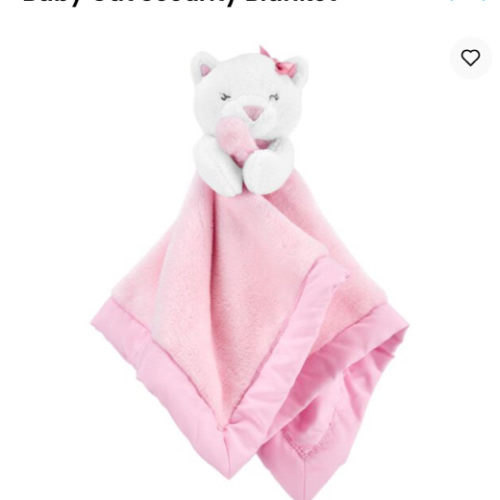 Baby cat security blanket