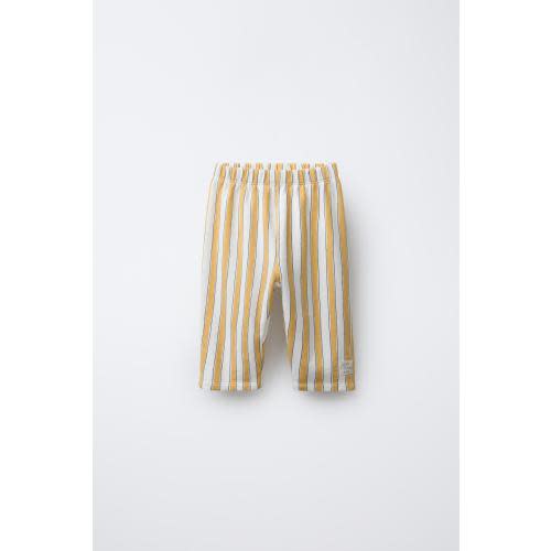 STRIPED BAGGY PANTS - Ecru/Yellow | Size 9-12M