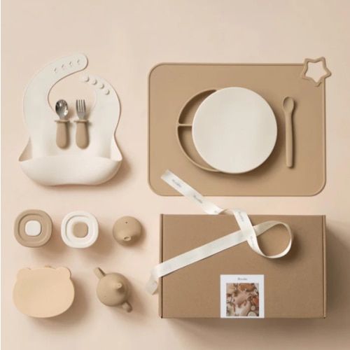First Bites Gift Set (Croissant/Ivory)
