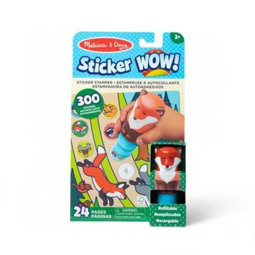 Melissa & Doug Sticker WOW! 24 Page Activity Pad and Sticker Stamper with 300 Stickers - Fox