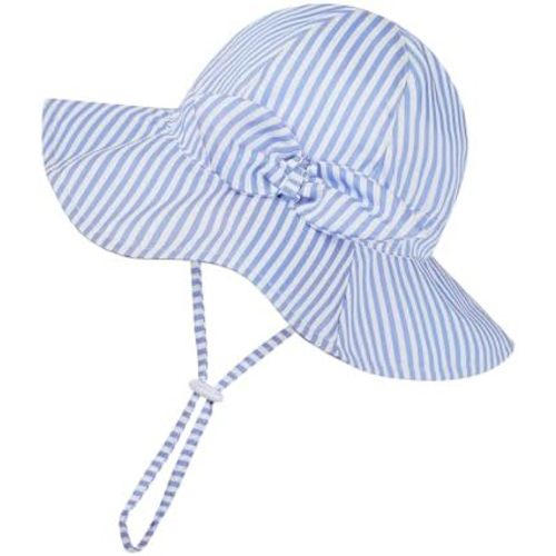 Baby Girl Sun Hat Toddler Beach Hats with UPF 50+ Protective Infant Summer Hat with Wide Brim Baby Girls Bucket Hat Swim Hat