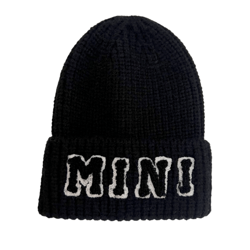Mini Knit Hat, Obsidian