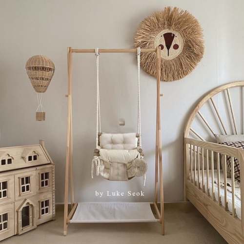 Scandinavian Cotton Baby Swing