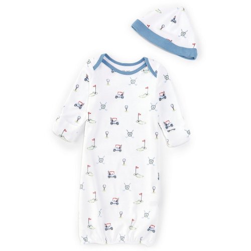 Little Me Baby Boys Newborn-3 Months Long Sleeve Golf Club Sleeper Gown