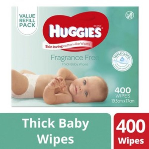 Huggies Thick Baby Wipes Fragrance Free | 1 pack