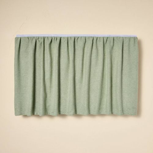 Linen-Like Crib Skirt Green - Hearth & Hand™ with Magnolia