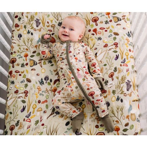 Bamboo Baby Pajamas, THE FAIRIES, Mushrooms Bamboo Baby Sleepers, Woodland Bamboo Baby Romper, Zippered Baby Romper, Zippered Baby Pajamas - Etsy