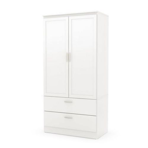Acapella Wardrobe Armoire Pure White - South Shore