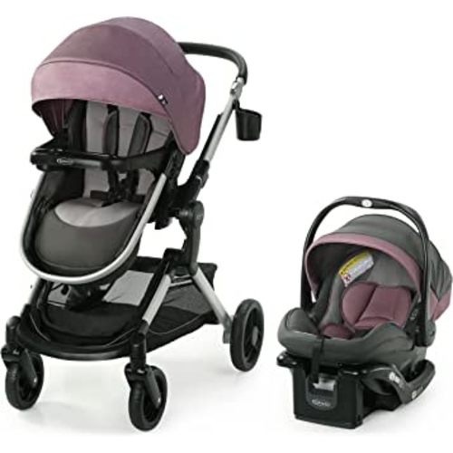 Graco Modes Nest Travel System, Includes Baby Stroller with Height Adjustable Reversible Seat, Pram Mode, Lightweight Aluminum Frame and SnugRide 35 Lite Elite Infant Car Seat, Norah