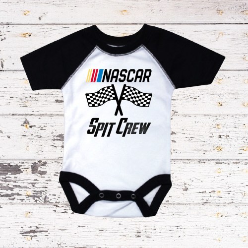 NASCAR Spit Crew Baby Bodysuit, Custom Children's Clothing