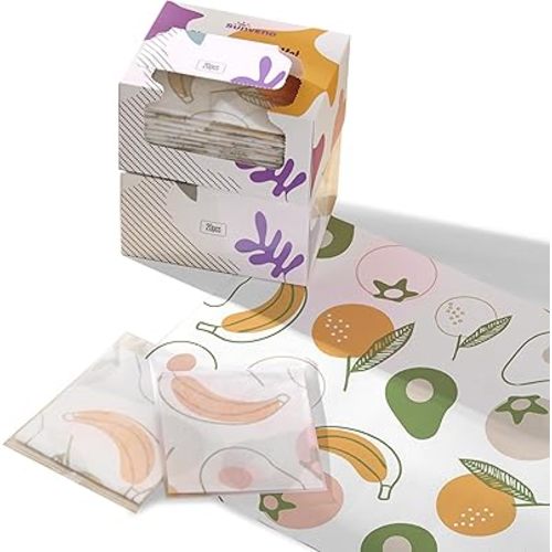 SUNVENO Disposable Placemats for Baby Kids Stick-on Dinning Table at Home, 40 Packs Toddler Restaurant Place Mats 18.7” X 12.5”