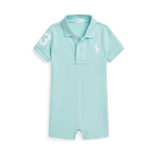 Baby Boys Big Pony Cotton Mesh Polo Shortall