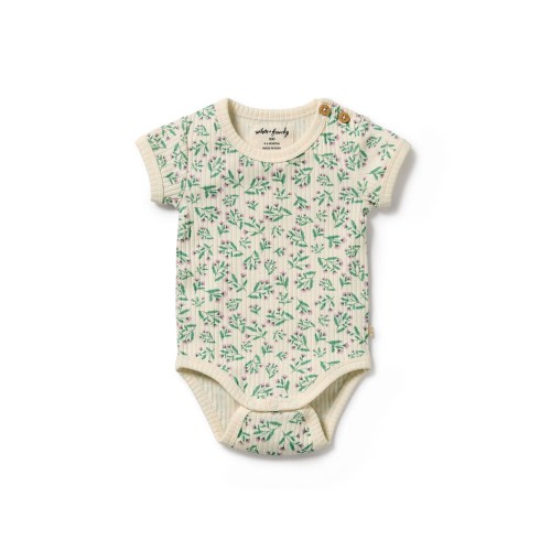 Wilson & Frenchy Periwinkle Organic Bodysuit | David Jones