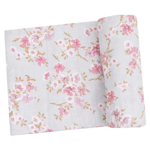 Swaddle Blanket - Pink Phlox Floral 47X47