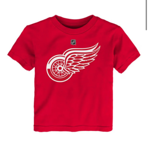 Detroit Red Wings Toddler Red Primary Logo Short Sleeve Tee - 133407537
