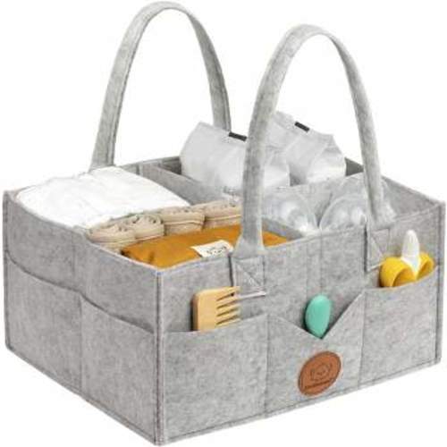 Parker Baby Co. Felt Diaper Caddy Regular - White : Target