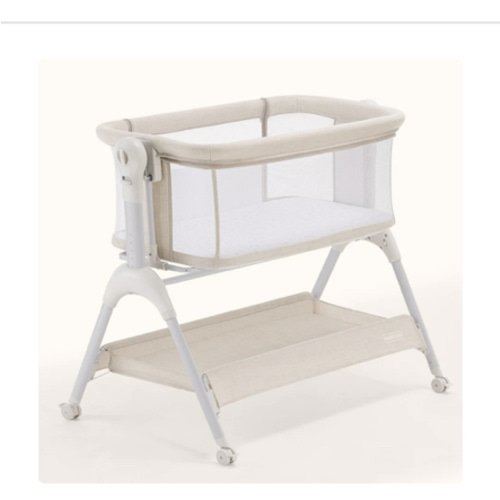 HARPPA Cuddly Sway | 3-in-1 Rocking Baby Bassinet & Bedside Sleeper for Newborns with Mattress for Reflux | Attaches to Bed, Adjustable Heights, Non-Toxic & CPSC Certified | Sturdy Frame, Portable Wheels, Tool-Free Setup, Gentle Rocking | Perfect for Newb