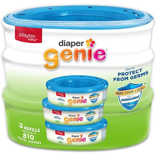 Playtex Baby Diaper Genie Refill Bags, Fresh, 270 Count, Pack of 3 - 270 Count (Pack of 3)