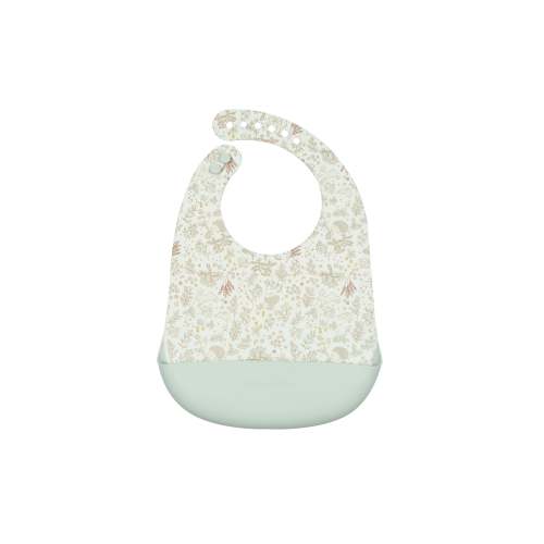 Silicone Bib Printed - Hedgehog Forest