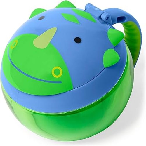 Skip Hop PVC Baby Snack Container, Zoo Snack Cup, Dino