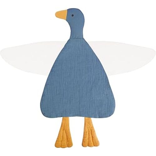 Baby Toys Lovey Blanket Soft Duck Toys for Newborn Essentials 0-6 Months, Sensory Stuffed Animal Security Blanket for Boys and Girls (Duck-Blue)