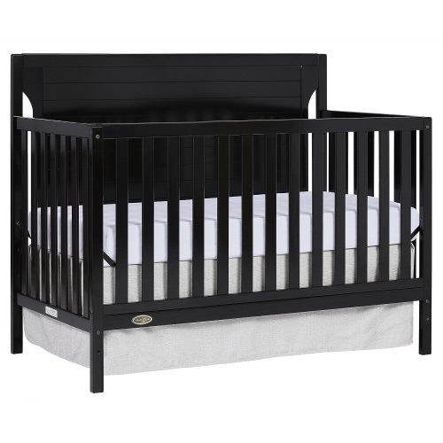 Dream On Me Cape Cod 5-in-1 Convertible Crib, Black