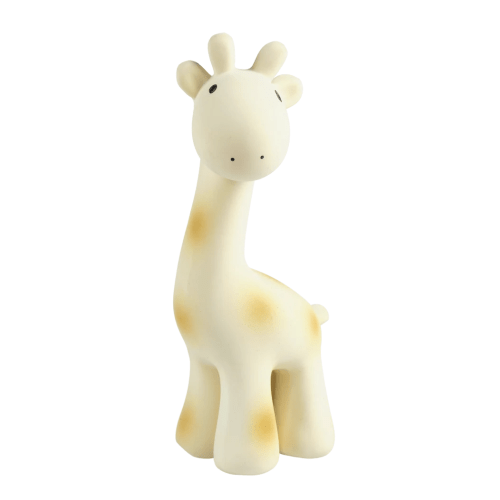 Giraffe Organic Natural Rubber Rattle, Teether & Bath Toy