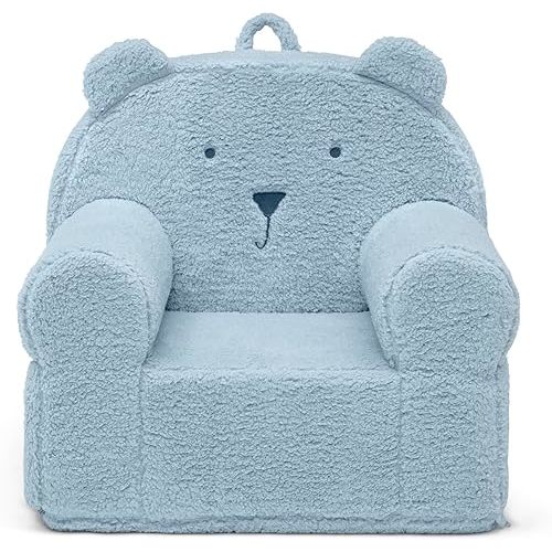 Delta Children babyGap Sherpa Bear Chair - Greenguard Gold Certified, Powder Blue