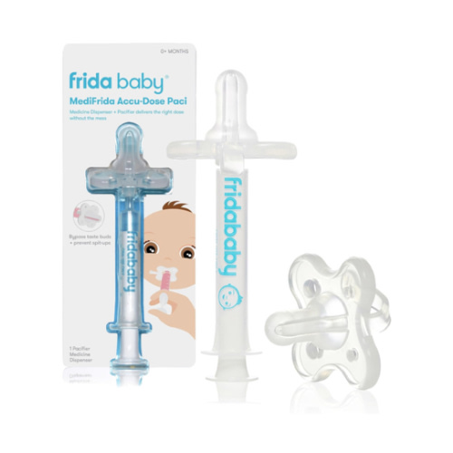 Amazon.com: Frida Baby Medicine Pacifier, Medi Frida Baby Medicine Syringe & Accu-Dose Pacifier, Baby Medicine Dispenser for Mess & Fuss Free Use : Baby