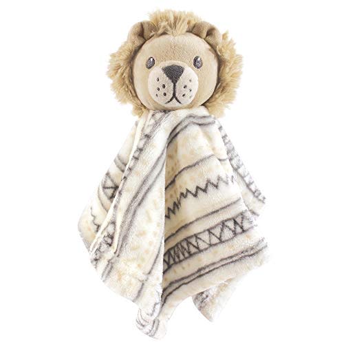 Hudson Baby Unisex Baby Animal Face Security Blanket Lion, One Size