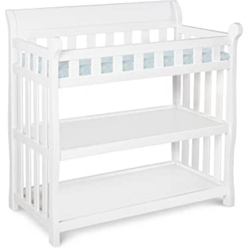 Delta Children Eclipse Changing Table with Changing Pad, White