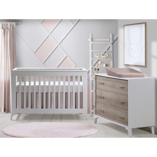 Tulip Metro Convertible  Crib & 3-Drawer XL Dresser Set - Bellini Baby and Teen Furniture