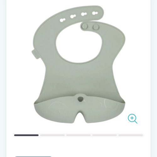 silicone bib - sage | roll + go bib | b.box for kids | b.box USA