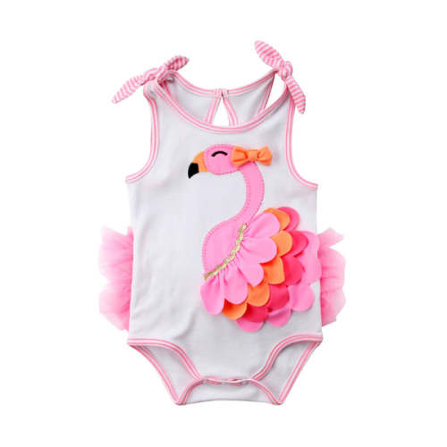 HAPPY FLAMINGO Romper - Hazel & Bo