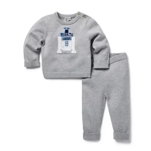 Newborn Classic Grey Heather STAR WARS Baby R2-D2 Matching Set by Janie and Jack